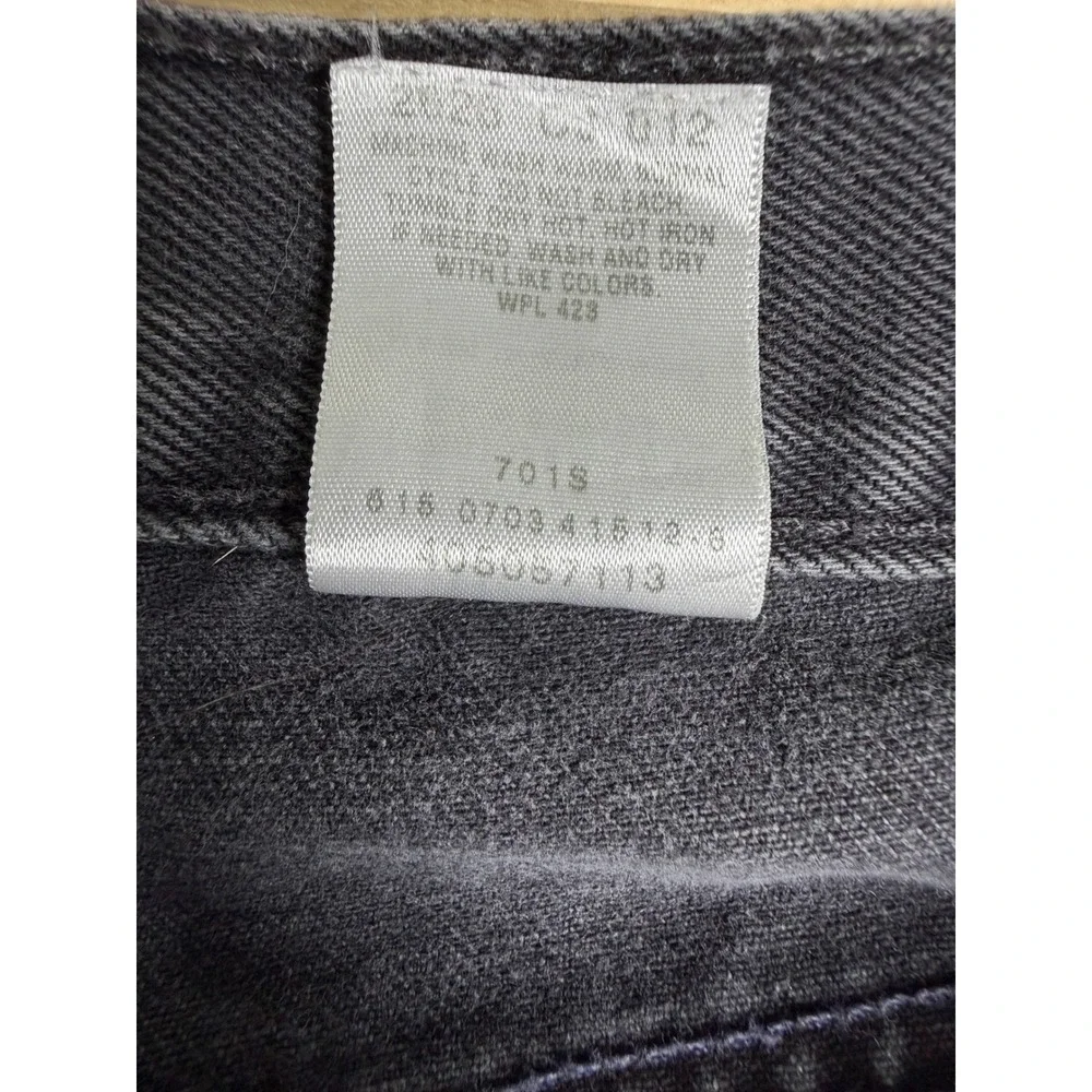 Levis 505 Vintage Y2K  Regular Jeans Mens 30x29  Faded Black Straight Leg 2003